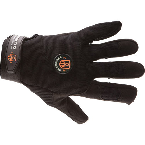 Mechanic Anti-Impact Gloves, 7/Small, Synthetic/Suede Palm, Elastic/Hook & Loop Cuff NTL Industrial