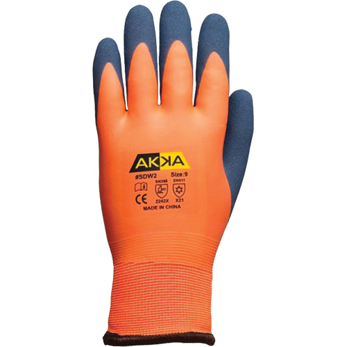 Abrasion-Resistant Work Gloves, 7/Small, Rubber Latex Coating NTL Industrial