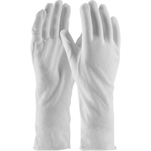 CleanTeam&reg; Premium Inspection Gloves, Cotton, Unhemmed Cuff, One Size NTL Industrial