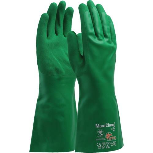 Gants r&eacute;sistants aux produits chimiques ATG MaxiChem Cut, Taille Petit, 14" lo, Nitrile NTL Industrial