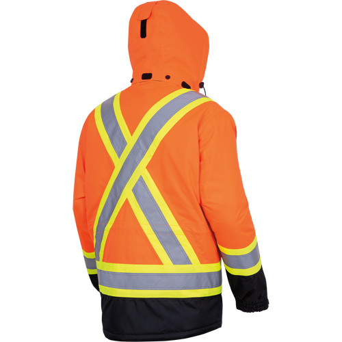 5407 Waterproof Insulated Heated Safety Jacket, Men's, Small, High-Visibility Orange NTL Industrial