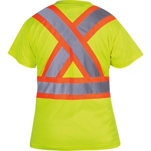 6949 T-shirt de s&eacute;curit&eacute; en il-de-perdrix pour femme, Polyester, T-petit, Jaune lime haute visibilit&eacute; NTL Industrial