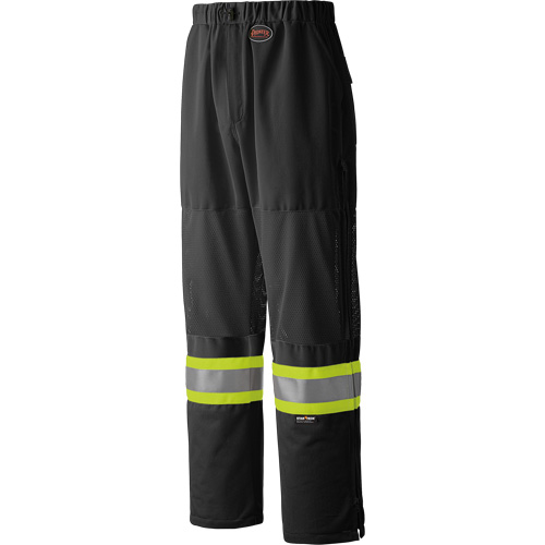 6003BKP Traffic Safety Pants, Polyester, Small, Black NTL Industrial