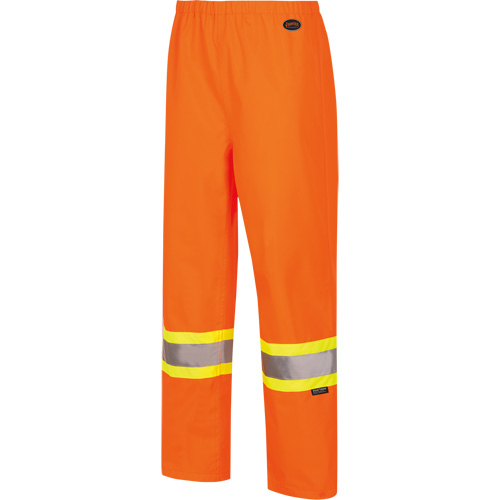 5627W Women's Waterproof Bib Pants, Polyester/Polyurethane, X-Small, High Visibility Orange NTL Industrial
