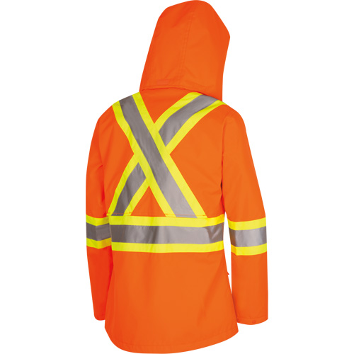 5626W Parka matelass&eacute; de s&eacute;curit&eacute; 300D The Rock, Polyester/Polyur&eacute;thane, Orange haute visibilit&eacute;, T-petit NTL Industrial