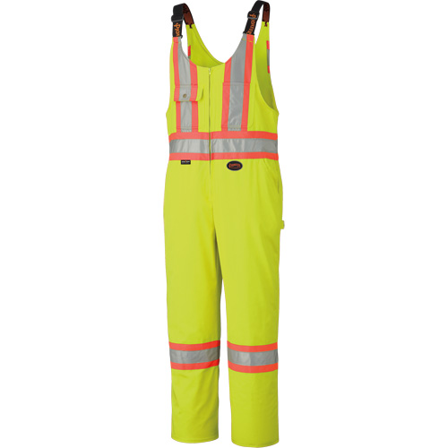 6616T High-Visibility Heavy-Duty Overalls, Poly-Cotton, 40 (Tall), High Visibility Lime-Yellow NTL Industrial