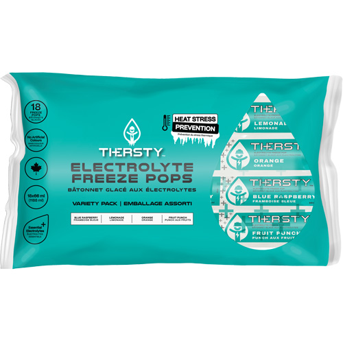 Hydration Drink Freeze Pops, Frozen, Mixed Flavours NTL Industrial