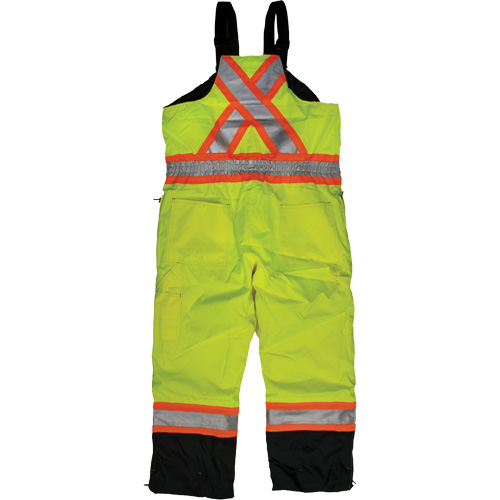 Salopette de s&eacute;curit&eacute; isolante en tissu ind&eacute;chirable, Polyester, T-petit, Jaune lime haute visibilit&eacute; NTL Industrial
