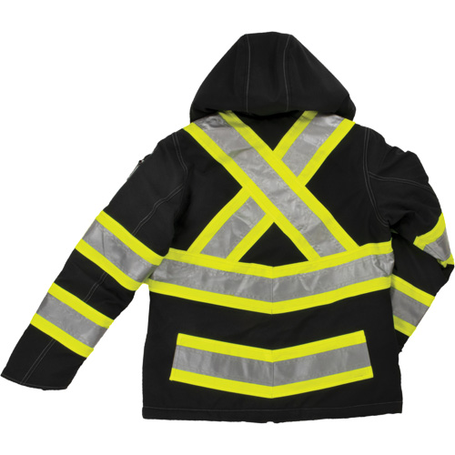 Womens Insulated Flex Safety Jacket, Polyester, Black, Small NTL Industrial