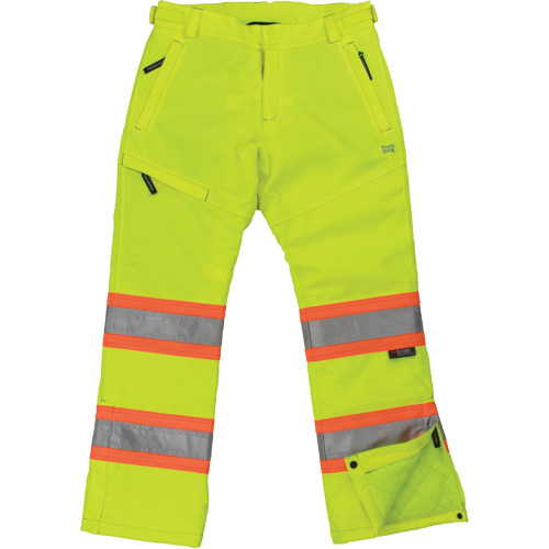 Pantalon de s&eacute;curit&eacute; isolant et extensible pour femmes, Polyester, Moyen, Jaune lime haute visibilit&eacute; NTL Industrial