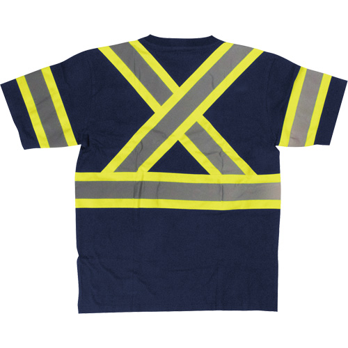 Chemise de s&eacute;curit&eacute; &agrave; manches courtes, Coton, T-petit, Bleu marin NTL Industrial