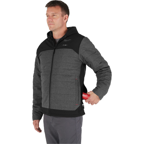 M12 Heated Quietshell Jacket with Battery, Men's, 2X-Large, Grey NTL Industrial