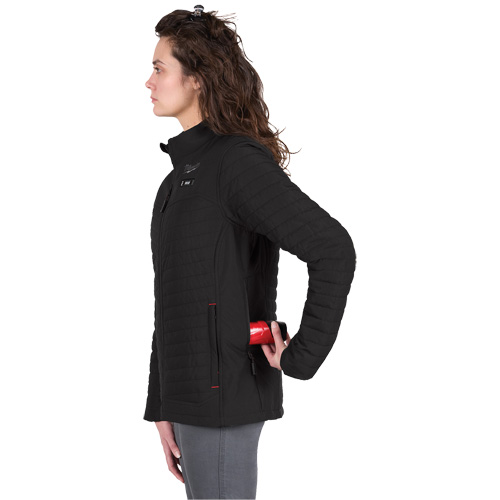 M12 Heated Axis Jacket with Battery, Women's, Small, Black NTL Industrial