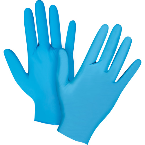 Emballages de gants jetables pour machine distributrice, Petit, Nitrile, 4,5 mils, Sans poudre, Bleu, Classe 2 NTL Industrial