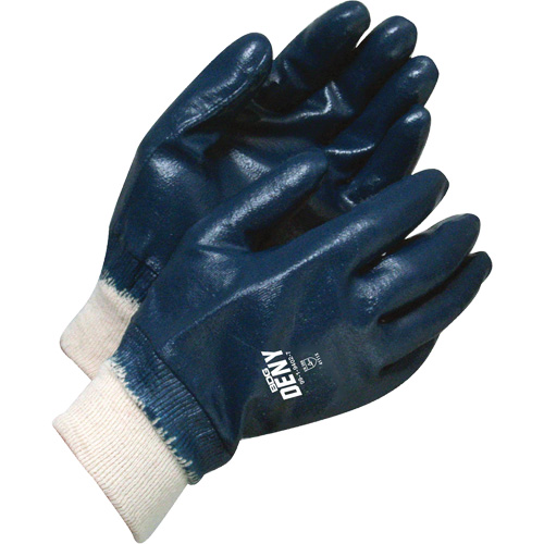 Deny&reg; Gloves with Knit Wrist, 7, Nitrile Coating, Cotton Shell NTL Industrial