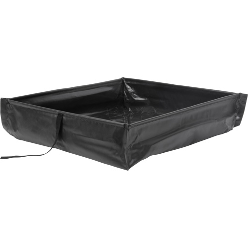 Berme de confinement des d&eacute;versements repliable &agrave; rouler, Capacit&eacute; 34 gal. US, 3' la x 3' lo x 6" h NTL Industrial