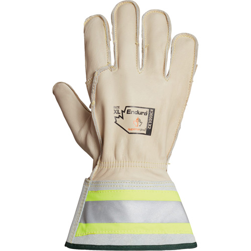 Gants de monteur de lignes Endura 365DLX2, Petit, Paume en Cuir de cheval NTL Industrial