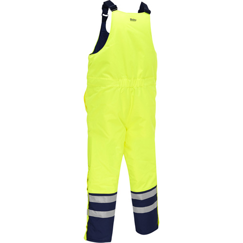 Salopette pour le froid extr&ecirc;me Bisley, Polyester, Petit, Jaune lime haute visibilit&eacute; NTL Industrial