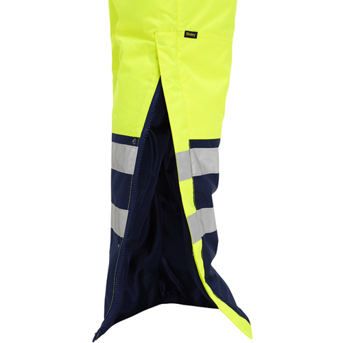 Salopette pour le froid extr&ecirc;me Bisley, Polyester, Petit, Jaune lime haute visibilit&eacute; NTL Industrial