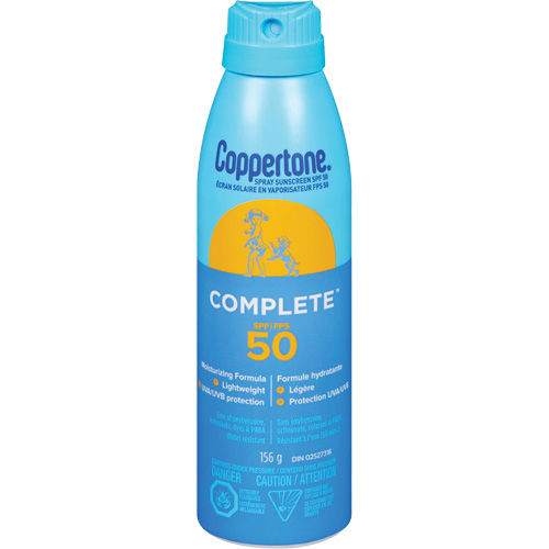 Protection solaire compl&egrave;te Coppertone, FPS 50, Vaporisateur NTL Industrial
