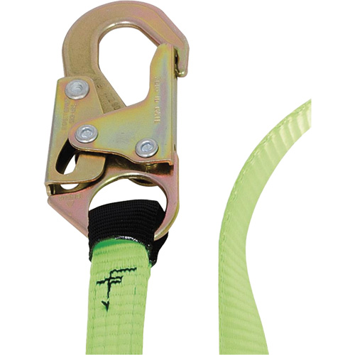 SA-54000-6 Shock Absorbing Lanyard, 6', Snap Hook Center, Snap Hook Leg Ends, Polyester NTL Industrial