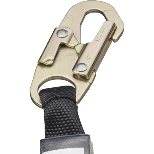 SA-5502-6 Shock Absorbing Lanyard, 6', Form Hook Center, Snap Hook Leg Ends, Galvanized Steel NTL Industrial