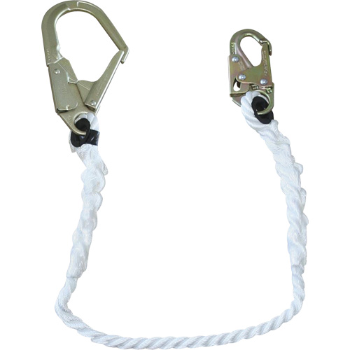LAN-1242-4 Longe &agrave; corde de retenue 5/8", 1 branches, 4', Classe CSA A NTL Industrial