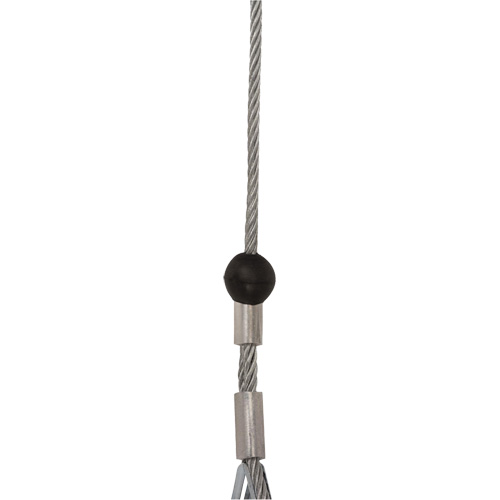 SRL-73302-40LE Cordage de s&eacute;curit&eacute; autor&eacute;tractable, 40', Acier galvanis&eacute;, Pivotant NTL Industrial