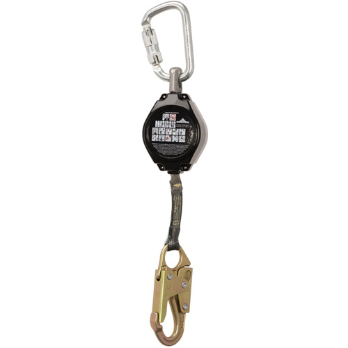 SRL-76105-6AR Cordage de s&eacute;curit&eacute; autor&eacute;tractable r&eacute;sistant &agrave; l'arc &eacute;lectrique, 6', Dyneema, Pivotant NTL Industrial