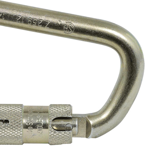 CP-03015-1 Zinc Plated Carabiner with 1" Gate Opening, Steel NTL Industrial