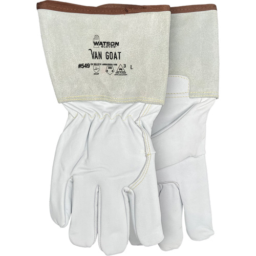 549 Van Goat Arc Rated Cut-Resistant Gloves, Size Medium, Cutshield/Para-Aramid/Polyester/Stainless Steel/Goatskin Shell, ASTM ANSI Level A6/EN 388 Level F NTL Industrial