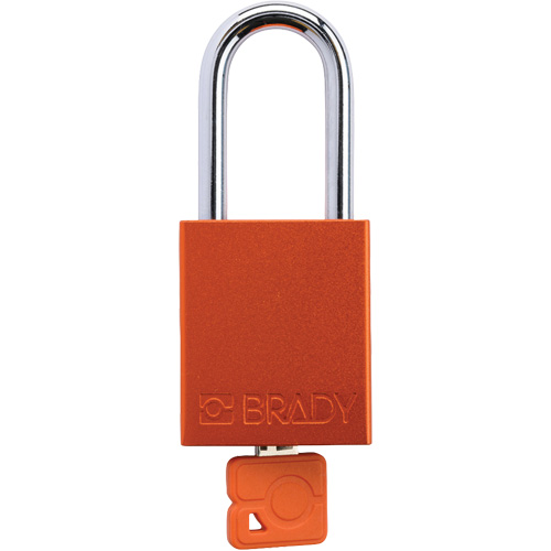 Cadenas de verrouillage de s&eacute;curit&eacute; Velocity Plus, Orange, Cl&eacute;s identiques, Aluminium, Largeur de 1-1/2" NTL Industrial
