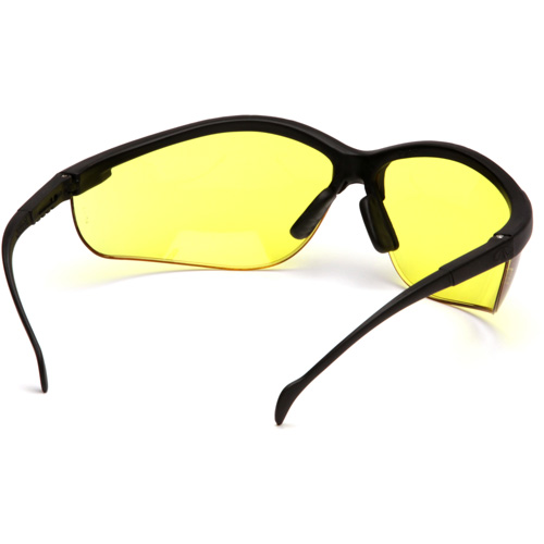 Lunettes de s&eacute;curit&eacute; &agrave; demi-monture Venture II, Lentille Ambr&eacute;e, ANSI Z87+/MCEPS GL-PD 10-12/R&eacute;pond ou surpasse la norme CSA Z94.3 NTL Industrial