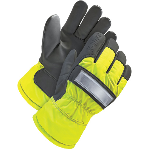 High-Visbility Fitter's Glove, Large, Grain Goatskin Palm, Thinsulate Inner Lining NTL Industrial