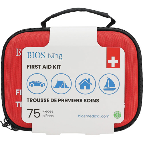 75-Piece Home & Travel First Aid Kit, Nylon Bag NTL Industrial