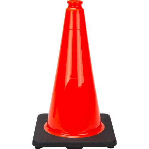 C&ocirc;ne de signalisation de premi&egrave;re qualit&eacute;, 18", Orange NTL Industrial