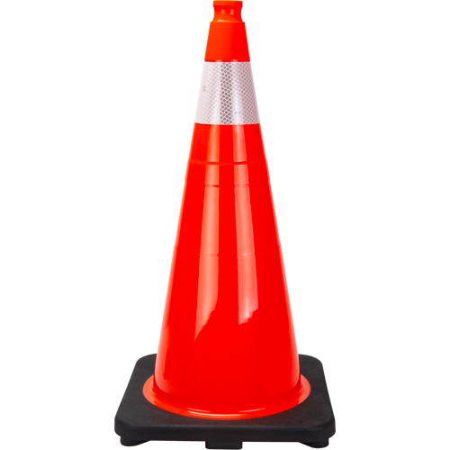 Premium Traffic Cone, 28", Orange, 4" Reflective Collar(s) NTL Industrial
