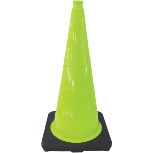 Premium Traffic Cone, 18", Lime Green NTL Industrial