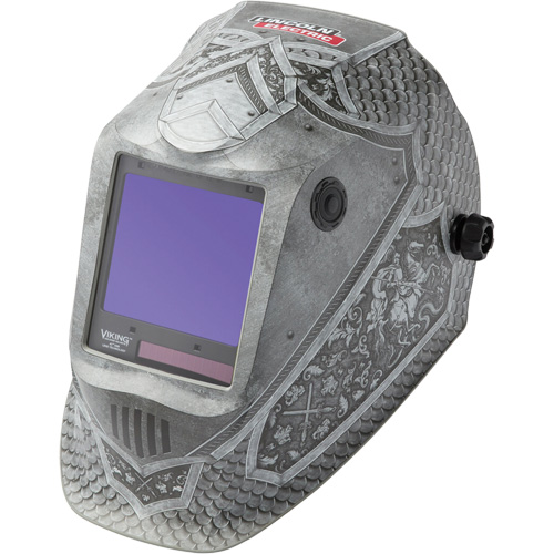 VIKING 3350 Medieval&reg; Welding Helmet, 3.74" L x 3.34" W View Area, 5 - 13 Shade Range NTL Industrial