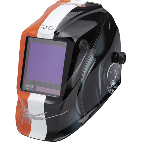 VIKING  3350 Foose Monarch Welding Helmet, 3.74" L x 3.34" W View Area, 5 - 13 Shade Range NTL Industrial