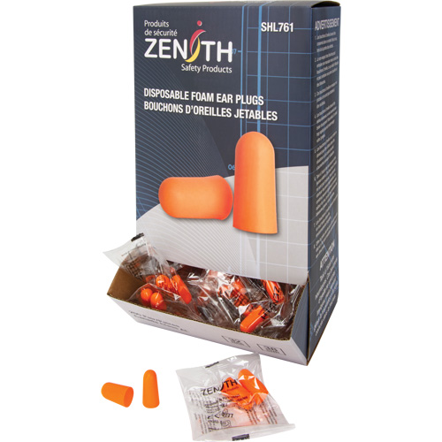 Foam Earplugs, Pair - Polybag NTL Industrial