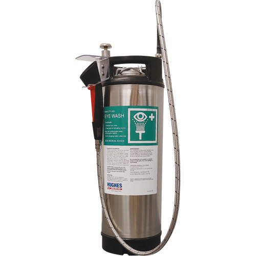 Douche d'urgence ind&eacute;pendante et portable, Pressuris&eacute;, Capacit&eacute; 4 gal., Conformit&eacute; Aucune NTL Industrial
