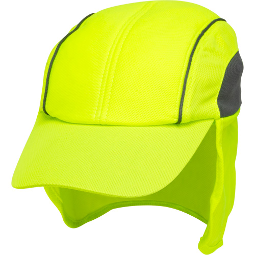 Chapeaux de refroidissement avec voiles pour le cou, Lime haute visibilit&eacute; NTL Industrial