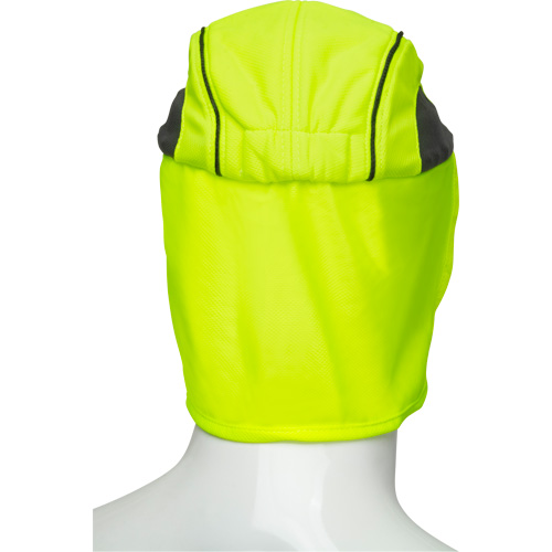 Chapeaux de refroidissement avec voiles pour le cou, Lime haute visibilit&eacute; NTL Industrial