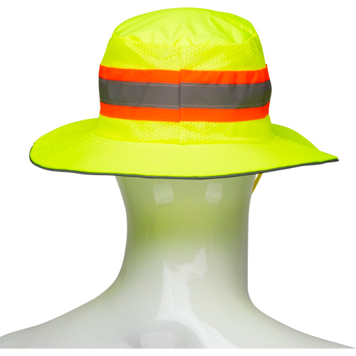 Chapeau de p&ecirc;cheur &agrave; refroidissement par &eacute;vaporation, Lime haute visibilit&eacute; NTL Industrial