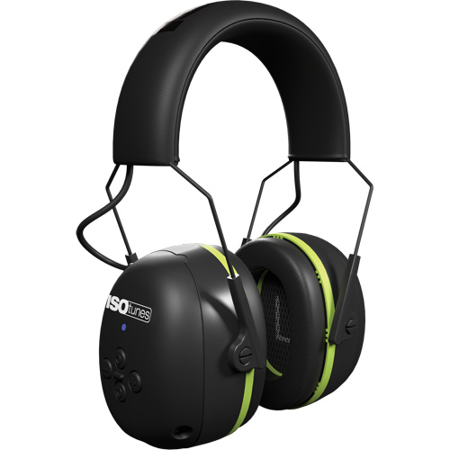 &eacute;couteurs Bluetooth Air Defender noir & vert, Style Bandeau, 24 dB NTL Industrial