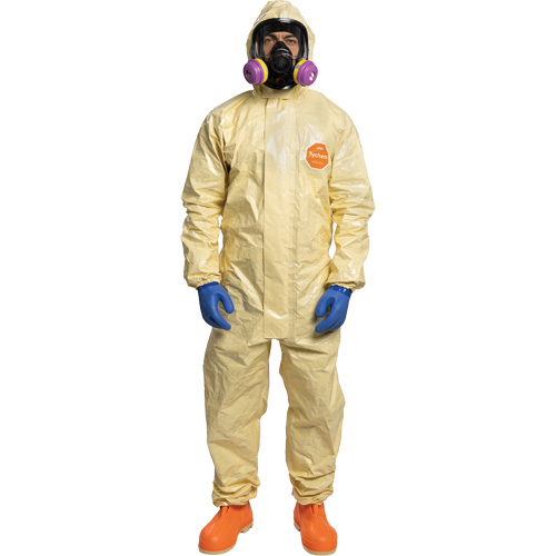 Tychem&reg; 6000 SFR Coverall, Size Small, Khaki NTL Industrial