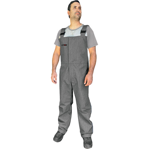 CoreMAX FR Bib Overall, 4X-Large, Grey NTL Industrial