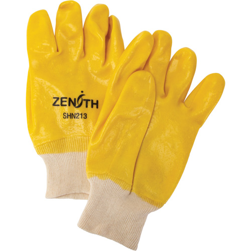 Gants &agrave; fini rugueux et r&eacute;sistants aux produits chimiques, Taille 9, 10" lo, PVC, Doublure en Interlock, 47-mil NTL Industrial