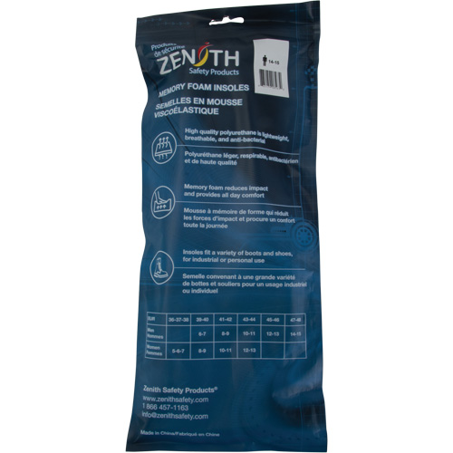 Memory Foam Insoles, Women's 5 - 7 NTL Industrial